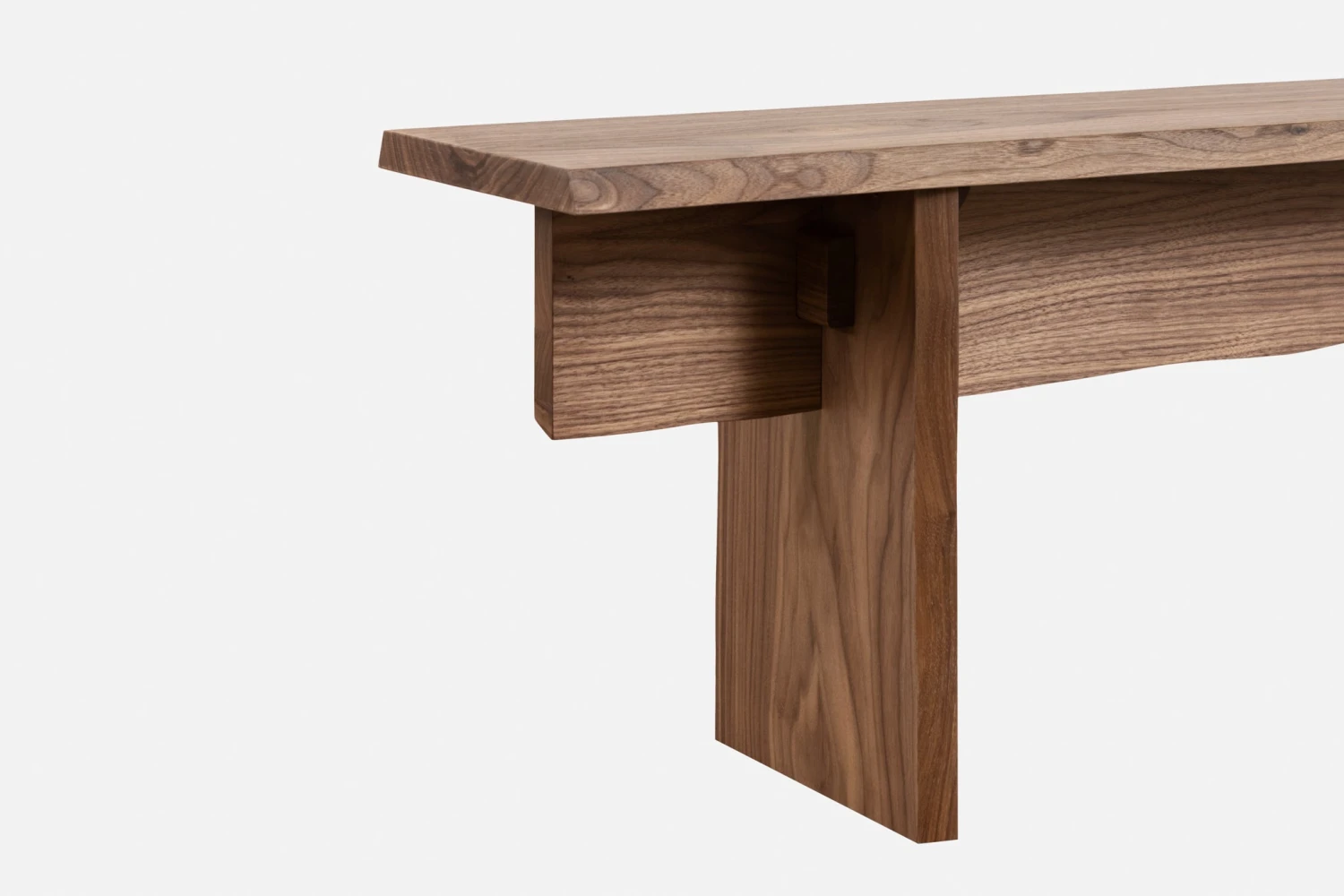 20263BookmatchTable220cm86.5_BenchesWalnutdetail10.jpg Philippe Malouin Bookmatch Table 220 Cm + Bookmatch Benches (Set) Furniture